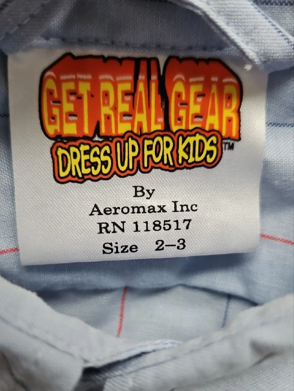 Get Real Gear Postal Delivery Courier Costume Dress Up Size 2-3 With Puppy Dog